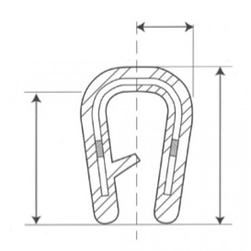 Rubber Door Seal • Self Gripping Seal • Extrusions • UK Stock